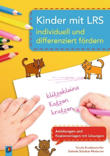 Buchcover und Innenansicht für das Buch: Kinder mit LRS individuell und differenziert fördern