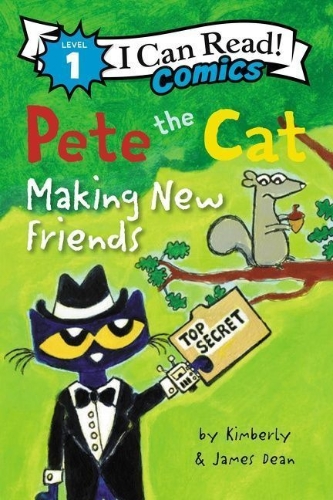 Buchcover und Innenansicht für das Buch: Pete the Cat: Making New Friends