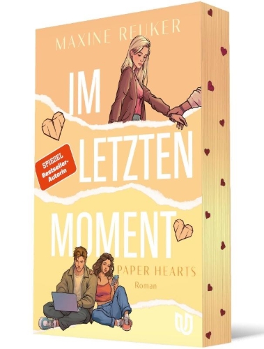 Buchcover und Innenansicht für das Buch: Im letzten Moment (Paper Hearts 2)