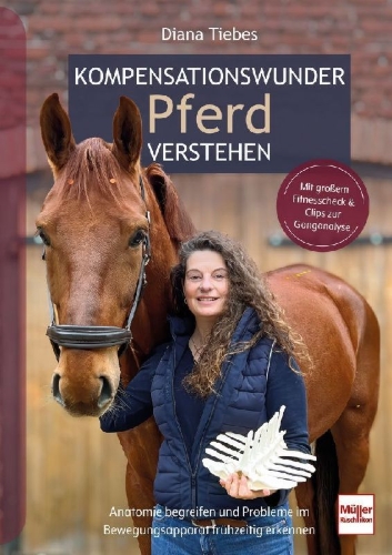 Buchcover und Innenansicht für das Buch: Kompensationswunder Pferd verstehen