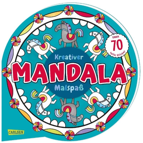 Buchcover und Innenansicht für das Buch: Kreativer Mandala-Malspaß