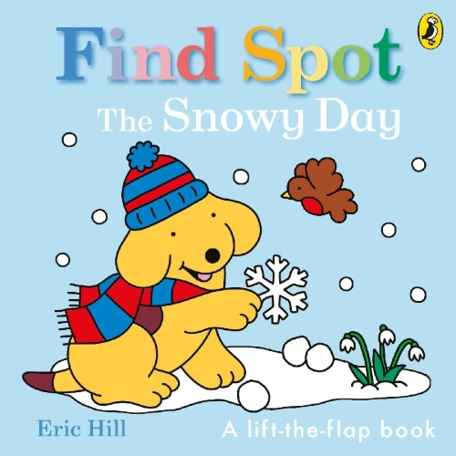 Buchcover und Innenansicht für das Buch: Find Spot: The Snowy Day
