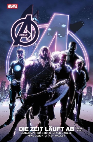 Buchcover und Innenansicht für das Buch: Avengers: Die Zeit läuft ab