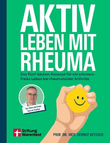 Buchcover und Innenansicht für das Buch: Aktiv leben mit Rheuma