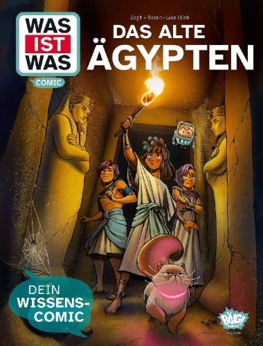 Buchcover und Innenansicht für das Buch: WAS IST WAS Comic - Das alte Ägypten