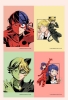 Buchcover und Innenansicht für das Buch: Miraculous: Der bunte Stickerspaß: Chibi- und Manga-Style