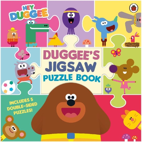 Buchcover und Innenansicht für das Buch: Hey Duggee: Duggee's Jigsaw
