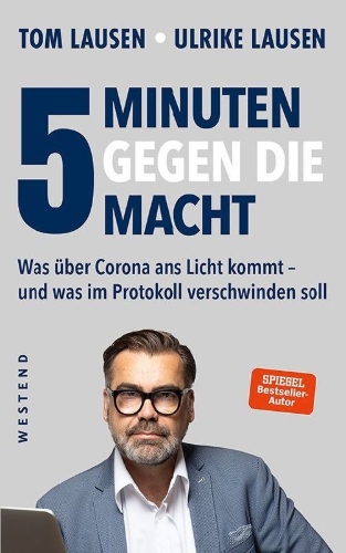 Buchcover und Innenansicht für das Buch: 5 Minuten gegen die Macht