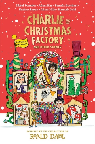 Buchcover und Innenansicht für das Buch: Charlie and the Christmas Factory