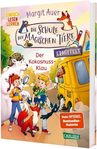 Buchcover und Innenansicht für das Buch: Die Schule der magischen Tiere ermittelt 3: Der Kokosnuss-Klau