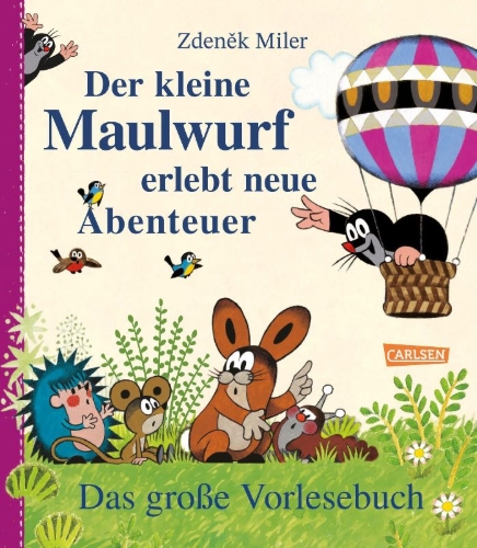 Buchcover und Innenansicht für das Buch: Der kleine Maulwurf erlebt neue Abenteuer!