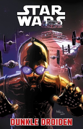 Buchcover und Innenansicht für das Buch: STAR WARS: Dark Droids (2023)