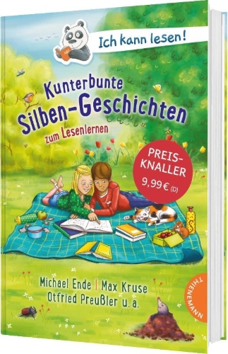 Buchcover und Innenansicht für das Buch: Ich kann lesen!: Kunterbunte Silben-Geschichten zum Lesenlernen