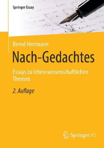 Buchcover und Innenansicht für das Buch: Nach-Gedachtes