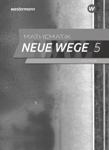 Buchcover und Innenansicht für das Buch: Mathematik Neue Wege SI 5. Lösungen. Für Hamburg