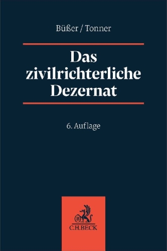 Buchcover und Innenansicht für das Buch: Das zivilrichterliche Dezernat