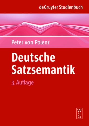 Buchcover und Innenansicht für das Buch: Deutsche Satzsemantik