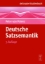 Buchcover und Innenansicht für das Buch: Deutsche Satzsemantik