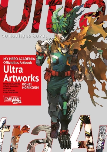 Buchcover und Innenansicht für das Buch: BOKU NO HERO ACADEMIA KOSHIKI ILLUSTSHU ULTRA ARTWORKS