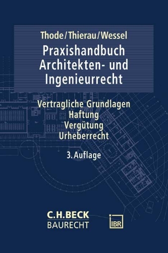 Buchcover und Innenansicht für das Buch: Praxishandbuch Architekten- und Ingenieurrecht