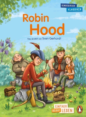 Buchcover und Innenansicht für das Buch: Penguin JUNIOR - Einfach selbst lesen: Kinderbuchklassiker - Robin Hood