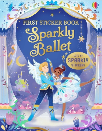 Buchcover und Innenansicht für das Buch: First Sticker Book Sparkly Ballet