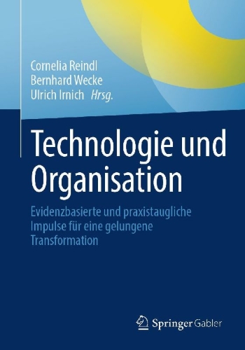 Buchcover und Innenansicht für das Buch: Technologie und Organisation