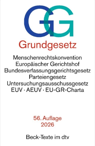 Buchcover und Innenansicht für das Buch: Grundgesetz. GG