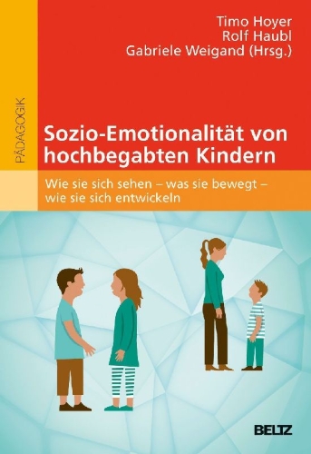 Buchcover und Innenansicht für das Buch: Sozio-Emotionalität von hochbegabten Kindern