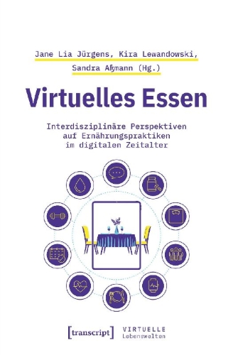 Buchcover und Innenansicht für das Buch: Virtuelles Essen
