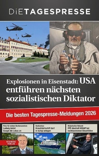 Buchcover und Innenansicht für das Buch: Die besten Tagespresse-Meldungen 2026