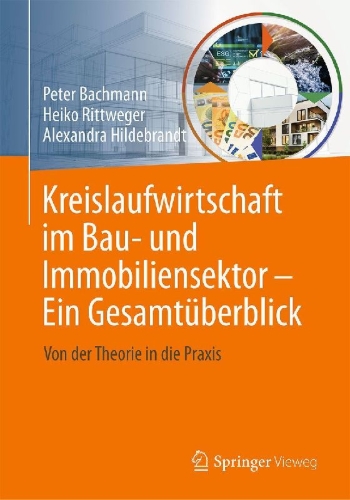 Buchcover und Innenansicht für das Buch: Kreislaufwirtschaft im Bau- und Immobiliensektor - Ein Gesamtüberblick