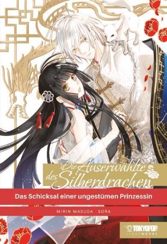 Buchcover und Innenansicht für das Buch: Die Auserwählte des Silberdrachens - Light Novel