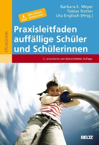Buchcover und Innenansicht für das Buch: Praxisleitfaden auffällige Schüler und Schülerinnen