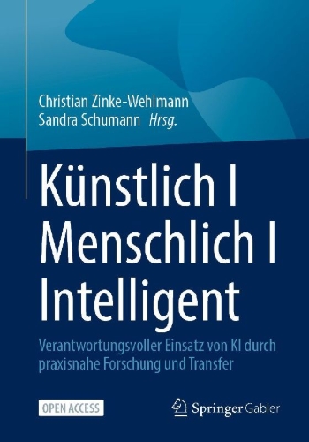 Buchcover und Innenansicht für das Buch: Künstlich I Menschlich I Intelligent