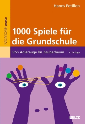 Buchcover und Innenansicht für das Buch: 1000 Spiele für die Grundschule