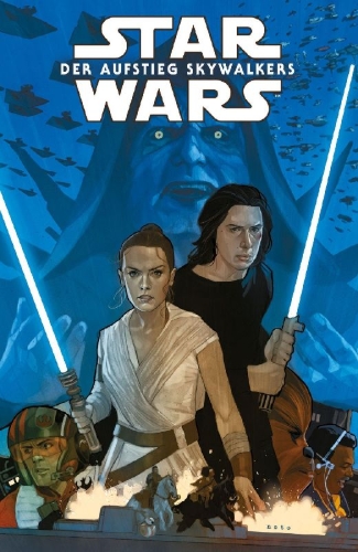 Buchcover und Innenansicht für das Buch: US-Star Wars: The Rise of Skywalker Adaption #1-#5