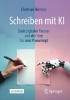 Buchcover und Innenansicht für das Buch: Schreiben mit KI