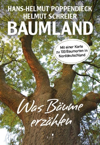 Buchcover und Innenansicht für das Buch: Baumland - Was Bäume erzählen. Auf Entdeckungsreise in Norddeutschland