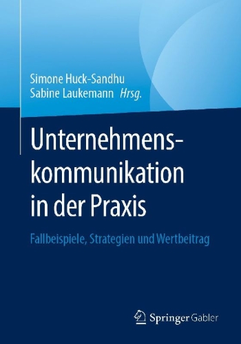 Buchcover und Innenansicht für das Buch: Unternehmenskommunikation in der Praxis